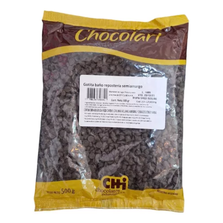 Chips de chocolate con leche CHOCOLART bolsa 1 kg.