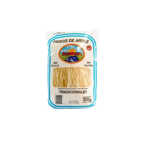 Fideos de Arroz Tradicionales paq. 300 grs. SOYARROZ