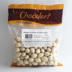 Almendra cob. choc. blanco 500 grs. c. x 10 u. CHOCOLART