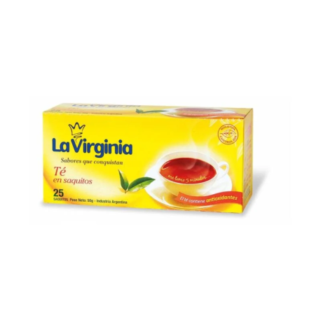 Te en saquitos 25 caja 50 grs. LA VIRGINIA