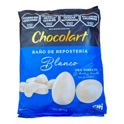 Gotita Bano de Reposteria blanco 10 u de 500 grs. CHOCOLART