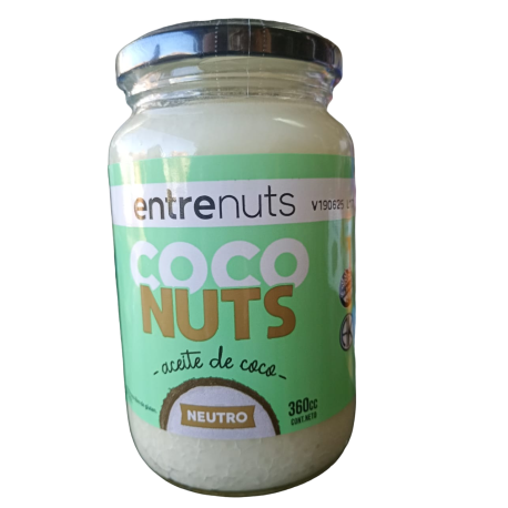 Aceite de coco neutro frasco 360 g COCO NUTS