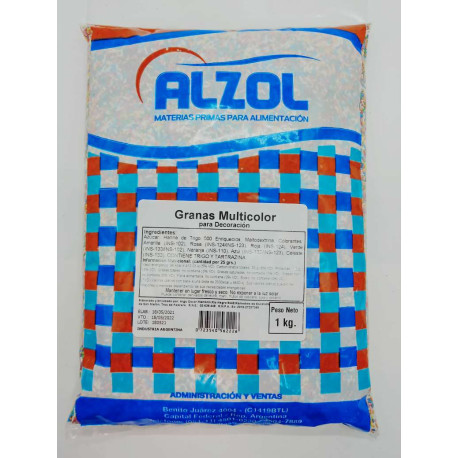 Granas Multicolor 1kg ALZOL