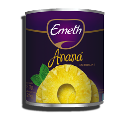 Anana en Rodajas 12* 850 Grs EMETH