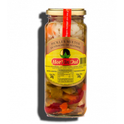 Pickles mixtos frasco vidrio 12*320 grs. HOR VIN DUL