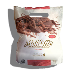 Chocolate con leche Moldatte pouch 1 kg.