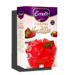 Gelatina Frutilla Vitaminizado 6* 70 Grs EMETH