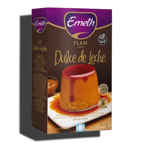 Flan Dulce de Leche 6* 60 Grs EMETH