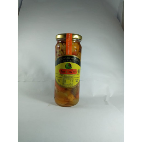 Antipasto vegetal en aceite fco. vidrio 12* 320 grs. HOR VIN DUL