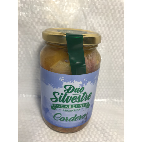 Escabeche de Cordero Patagonico fco. 500 grs. DUO SILVESTRE