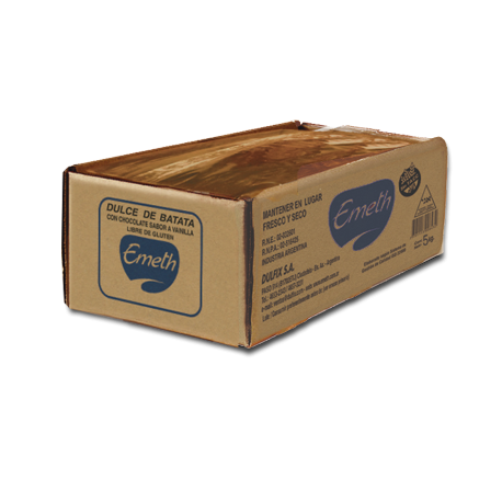 Dulce de Batata C/ Chocolate Cajon 5 Kg EMETH