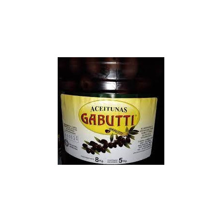 Aceituna negra nº 0 5 kg. GABUTTI