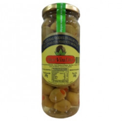 Aceituna rellenas en frasco de vidrio 6* 500 grs. HOR VIN DUL