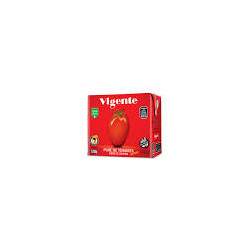 Pure de tomate VIGENTE caja tetra de 520grs.