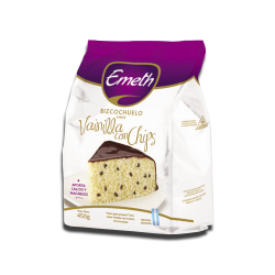 Bizcochuelo Vainilla con Chip Pouch 12*450 EMETH