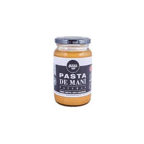 Pasta de Mani Natural fraso 350 grs. ODDIS