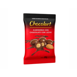 Almendra cob. choc. leche 500 grs. c.x 10 u. CHOCOLART